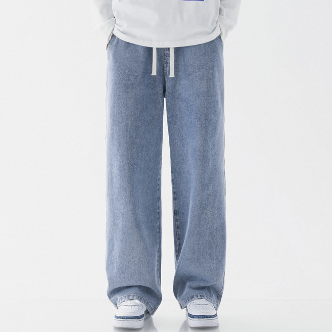 시스슈 남자 스판 좋은 사계절용 빅사이즈 밴딩 청바지