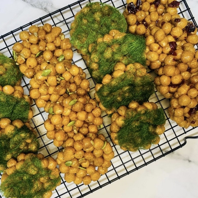 부드러운 수제오란다 국산조청 돌 결혼 승진 영전 고급 답례품 선물셋트 옛날과자 어르신간식 행사 초록지붕, 3.크랜베리, 1개