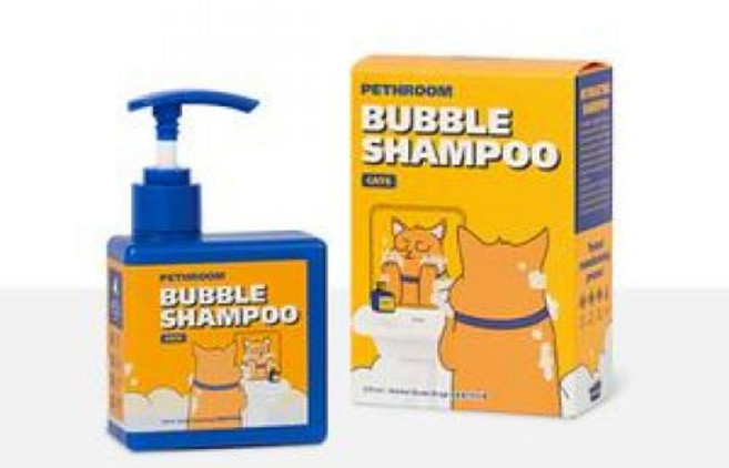 페스룸 고양이 버블샴푸 천연 보습케어, 210ml, 1개