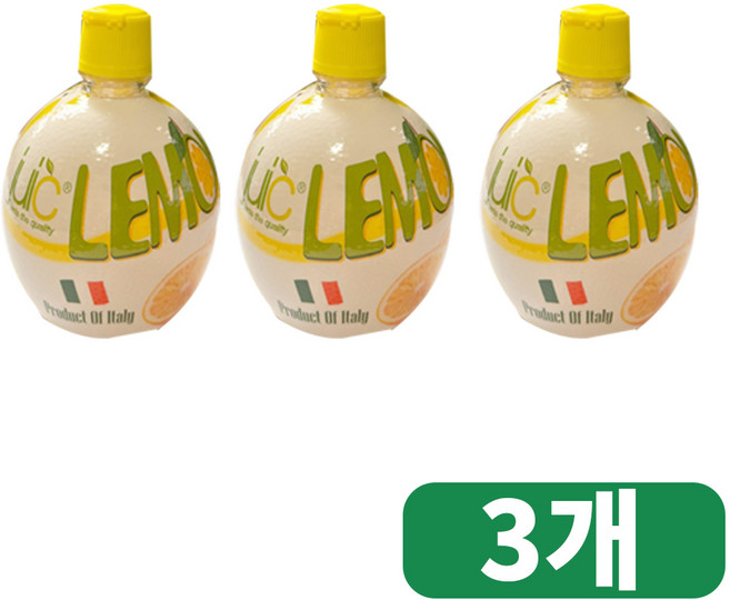 박대표마켓 레몬즙 원액 100% 착즙 레몬주스, 200ml, 3개