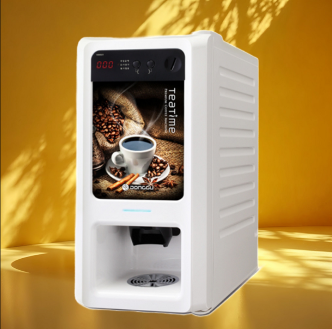 식당 음식점 사무실 업소용 동구전자 동전기능 믹스커피자판기 티타임 VEN-501 (재료통 1개 / 믹스전용) 직수OR 원형물통 사용 가능 모델, 본체만+, 본체 + 믹스직수연결세트(3M)구매