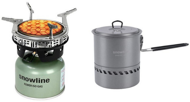 [스노우라인] 부스트스토브 + 윈드포트솔로 1.5L 세트 / 500ml 2분 18초면 가열 끝, 1개
