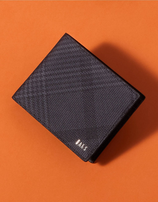 (국내매장정품) 에든버러 블랙 PVC 체크패턴 반지갑 DBWA5E093 241477