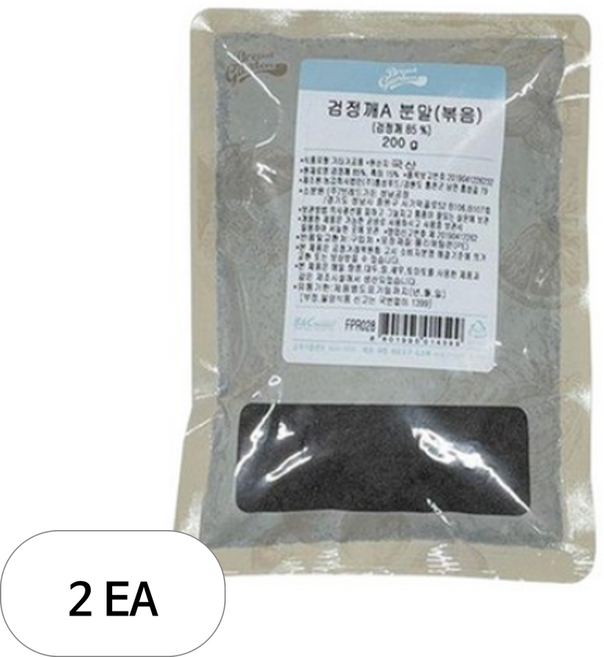 브레드가든 국산 검은깨 분말 볶음, 200g, 2개