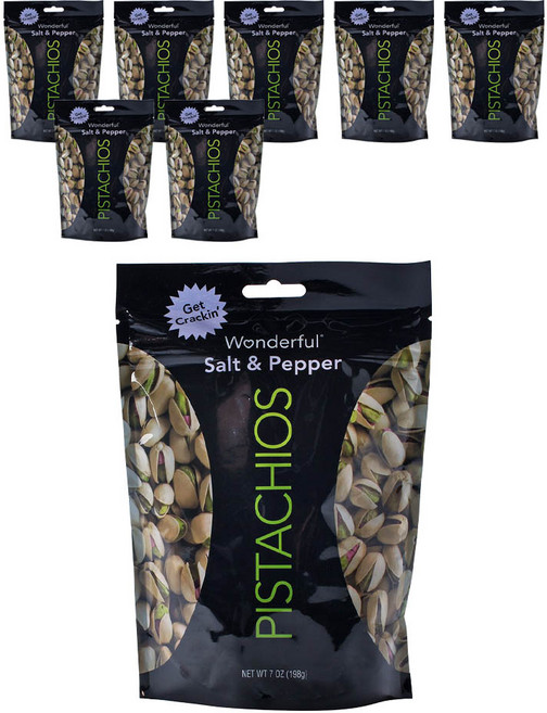 원더풀피스타치오 솔트 & 페퍼 글루텐 프리, 198g, 8개