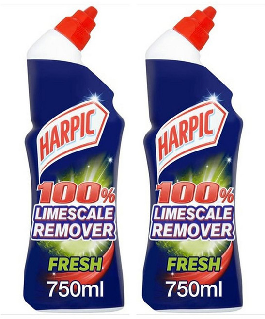 Harpic 하픽 유럽 프레쉬 100% 라임스케일 리무버 토일렛 변기 클리너 세정제 750mL 2팩