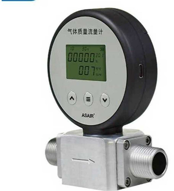 산소 디지털 공기 압축 유량계 측정기 마이크로, 1. 0-200L/분, 1개