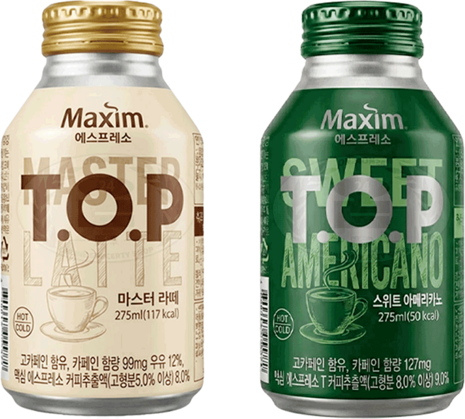 티오피 275ml 2종혼합 마스터라떼12+스위트아메리카노12, 24개
