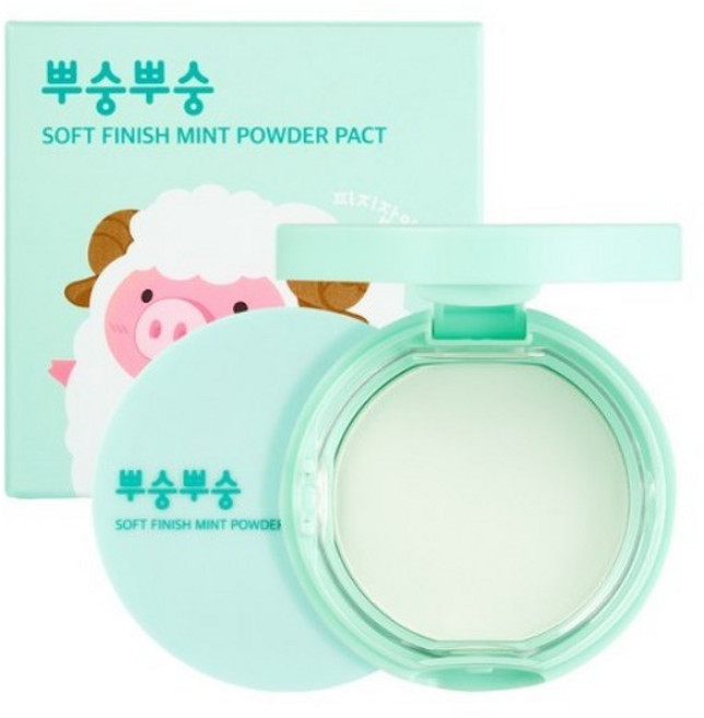 미팩토리 뿌숭뿌숭 파우더 팩트 9g, MINT (민트), 1개