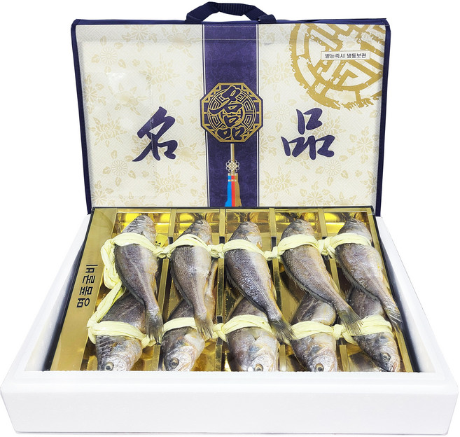 [영광수산] 법성포 영광 굴비 선물세트 10마리 20cm내외, 선택1 선물가방 포장, 1세트