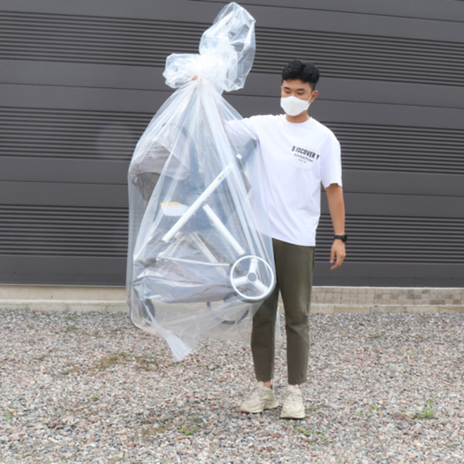 두꺼운 대형 PE 비닐봉투 유아용품 이삿짐 정리 김장비닐 벌크, 25장, 5호(100x150 25매)