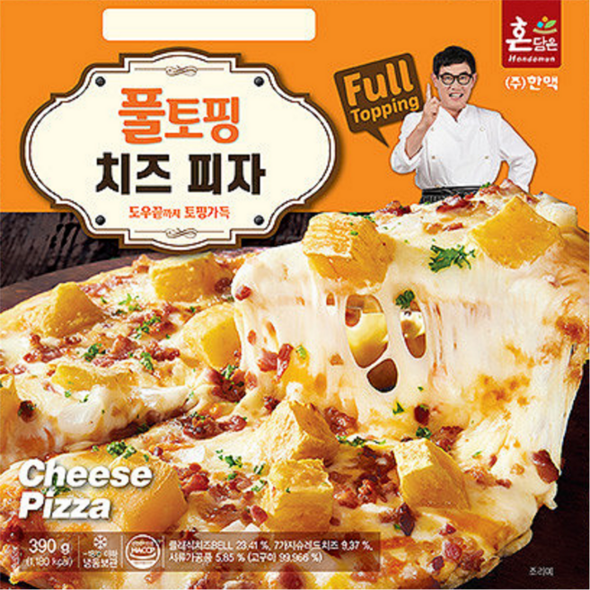 한맥 플토핑 치즈피자 390g x 1개