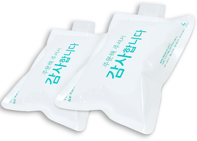 다모아패키지 감사합니다 물100% 아이스팩 반제품 대량