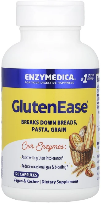 Enzymedica GlutenEase® 캡슐 120정, Enzymedica GlutenEase 캡슐 120정, 1개 - 쿠팡