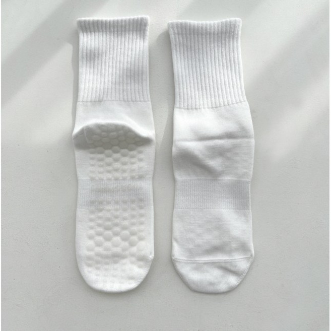 [비마이뮤즈] 루틴 스포츠 필라테스 논슬립 홈트 요가 롱 골지 중목 양말 7color