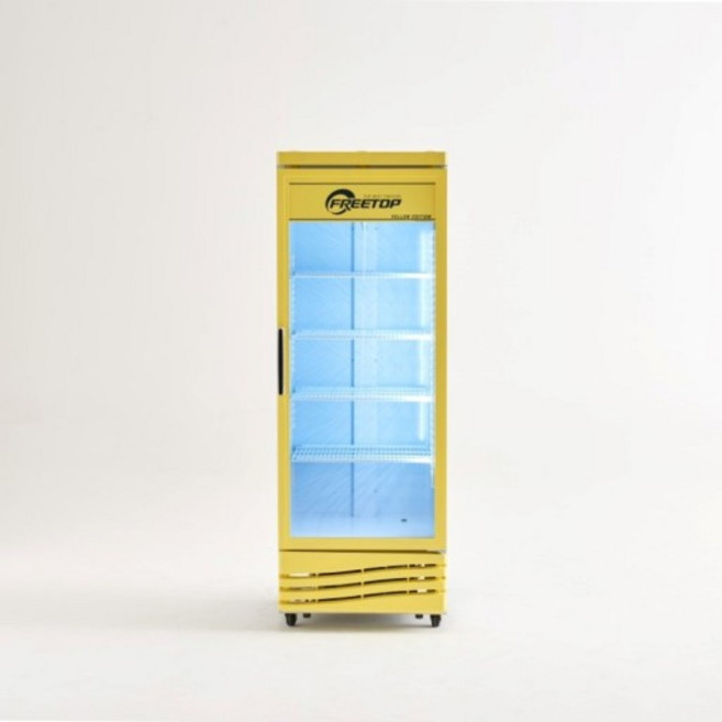 프리탑 FT-470R 업소용 맥주 소주 음료수 쇼케이스 냉장고 (색상선택가능), FT-470RY(전면옐로우)