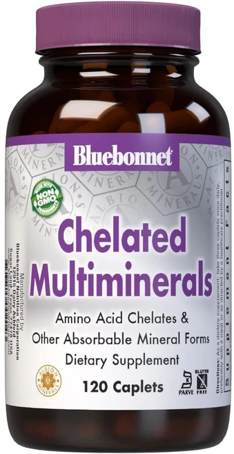 Bluebonnet Nutrition 블루보넷 뉴트리션 하이 포텐시 킬레이트 멀티 미네랄 High Potency 120정, 1개 - 쿠팡