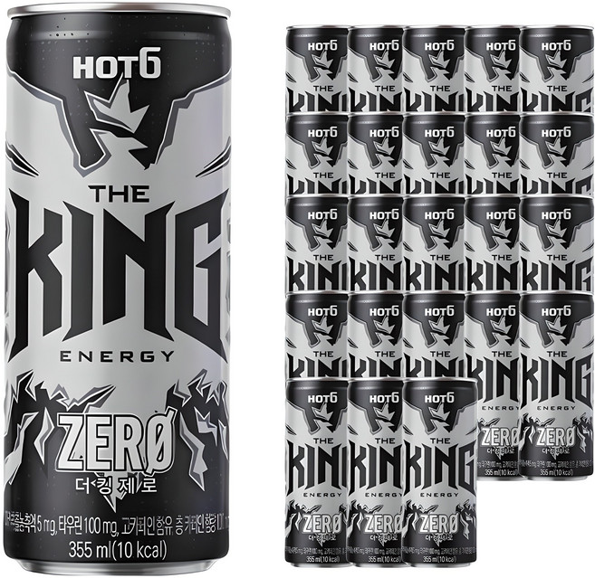 핫식스 더킹 제로, 355ml, 24개