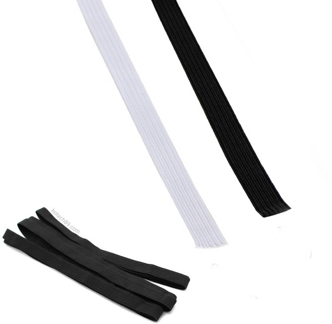 고무 밴드 12mm x 3m 속옷 바지 옷수선, 화이트 12mm x 3m, 1개