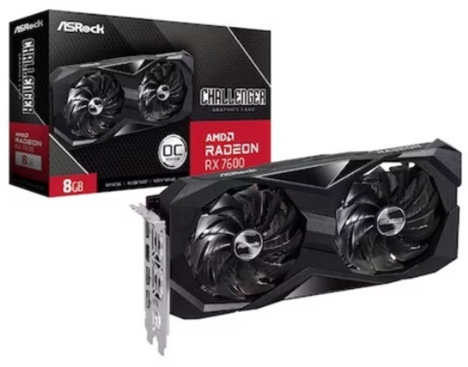 ASRock 라데온 RX 7600 CHALLENGER OC D6 8GB 대원씨티에스