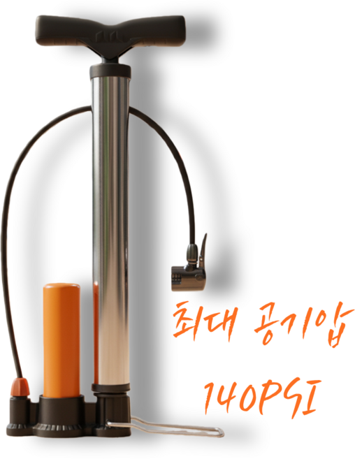 CIIECE 자전거 튜브 축구공 공기주입기, 실버, 1개