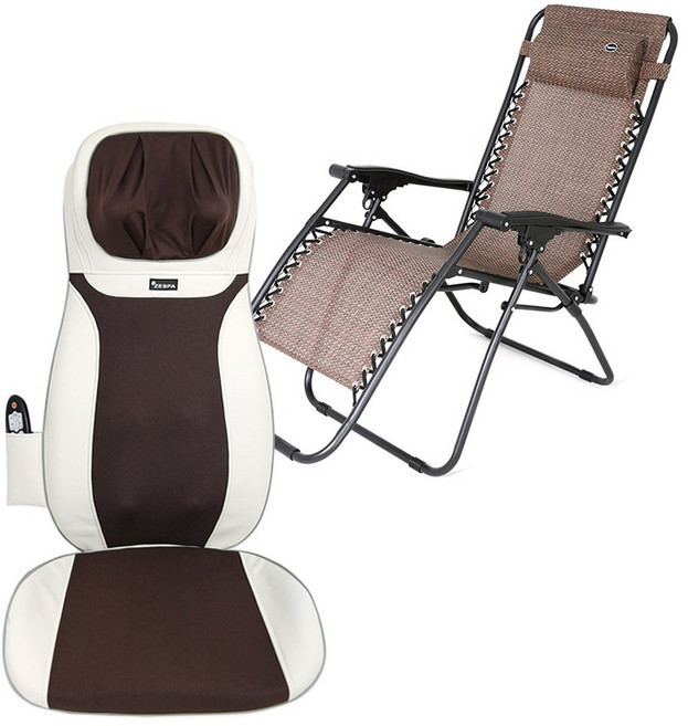 제스파 터치 바디밸런스 의자형 안마기 ZP943 + 이지릴렉스 체어 ZP1995 세트, ZP943(안마기), ZP1995(체어), 혼합색상
