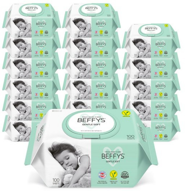 코디 베피스 젠틀 소프트 (캡) 물티슈 100매*18팩 살균 소독 무형광