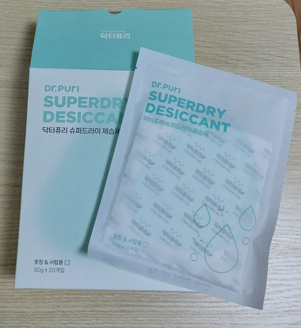닥터퓨리 슈퍼드라이 제습제 서랍형 걸이형 서랍제습제 옷걸이형제습제 30g 20개
