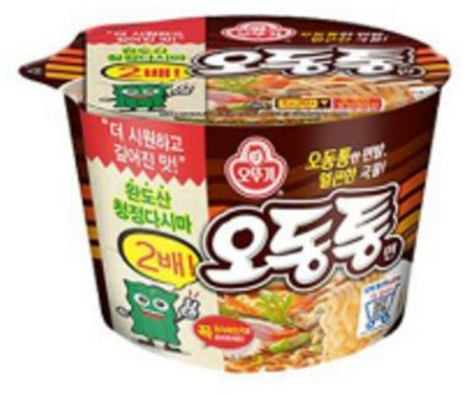 오뚜기 오동통면큰사발 12개입, 2개