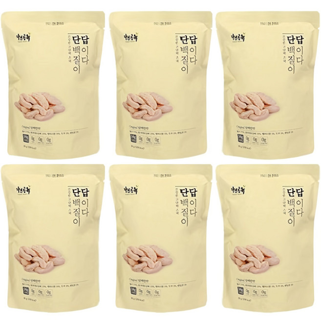 자연공유 단백질이 답이다 오리지널, 50g, 6개