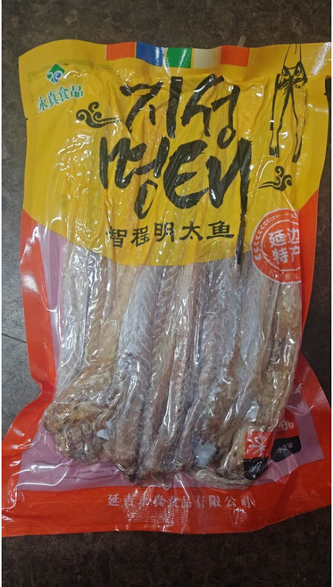 월월중국시품 지성명태 무피짝태 껍질 벗긴 명태 500g, 1개