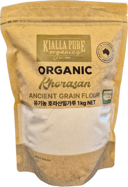 [한국 최초 유기농 인증 획득] 키알라 호주산 유기농 호라산밀가루 1Kg팩 (다목적용), 1개, 1kg