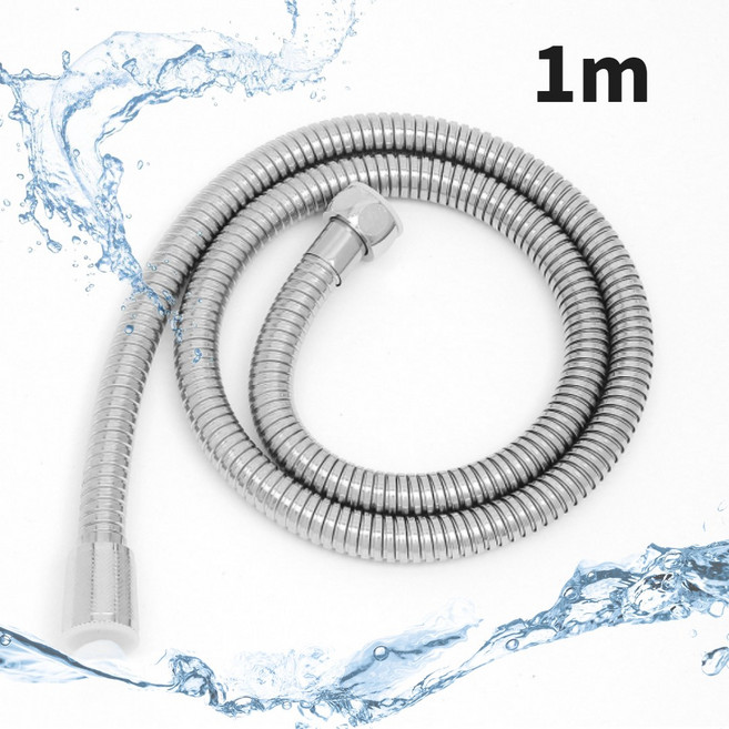 뉴바스 줄꼬임 최소화 욕실 호스 스텐레스 샤워기 교체용 리모델링, 1m, 스텐
