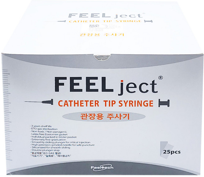 필텍 관장용 주사기 1박스 25개입, 1개, 50cc