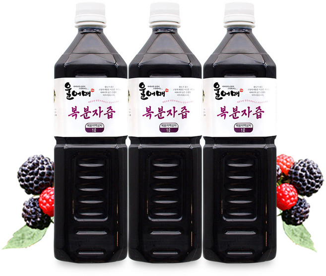 울어매 고창 토종 복분자즙 진액, 1L, 3개