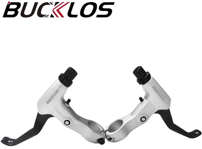 자전거 V 브레이크 세트 핸들 산악 레버 앞 뒤 라인 당김 캘리퍼 설치 용이, 02 Brake Lever-White