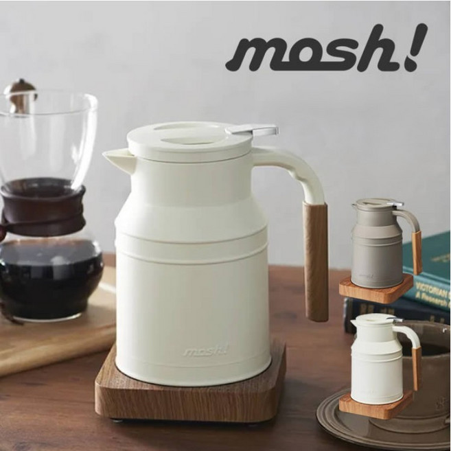 해외 구매대행 mosh 모쉬 전기포트 주전자 2컬러 M-EK1 일본 발송, 브라운