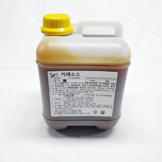 상경 카레소스 5kg 커리 양념치킨소스, 1개