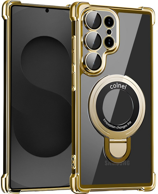 복우롱 갤럭시 s25 울트라 s24 s23 ultra 2배자력 투명 맥세이프 거치대 케이스