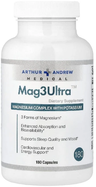 아서 앤드류 메디컬 Mag3 Ultra 캡슐 180정, 1개 - 쿠팡