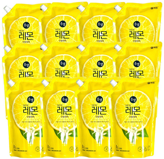 애경 NEW 순샘 주방세제, 1L, 12개