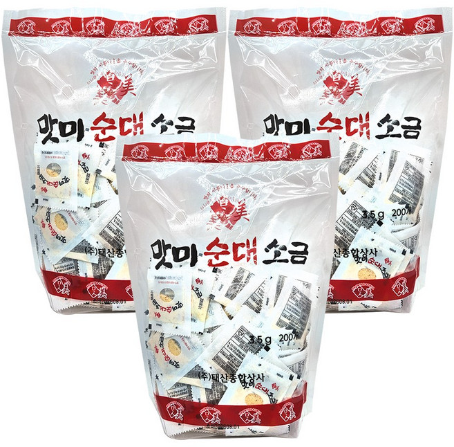 태산 맛미 순대소금, 600개, 3.5g