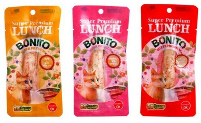 드림펫푸드 런치보니또 닭가슴살모음, 런치보니또 가쯔오부시, 20g, 1개