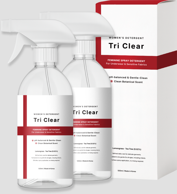 트리클리어 여성 속옷 pH 약산성 스프레이 세제, 2개, 500ml