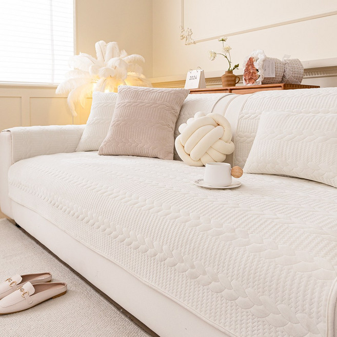 코팅블루 포근 부드러운 따뜻한 극세사 논슬립 쇼파패드