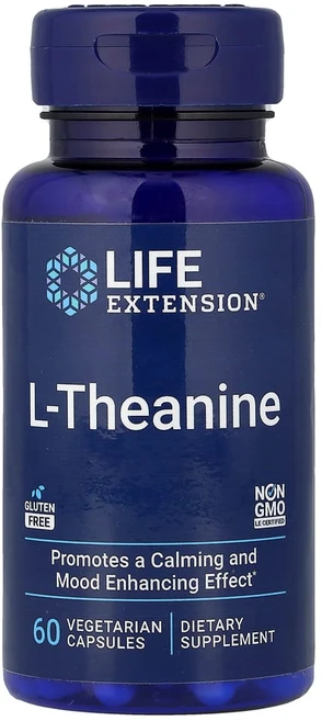 라이프익스텐션 L-테아닌 100mg 베지 캡슐 60정, 1개 - 쿠팡