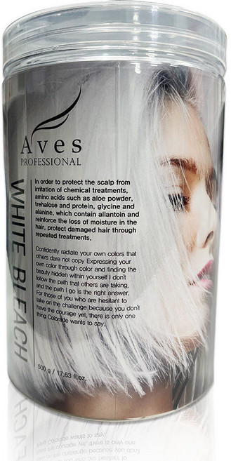 아베스 화이트 블리치 탈색약 파우더 탈색제, 1개, 500g