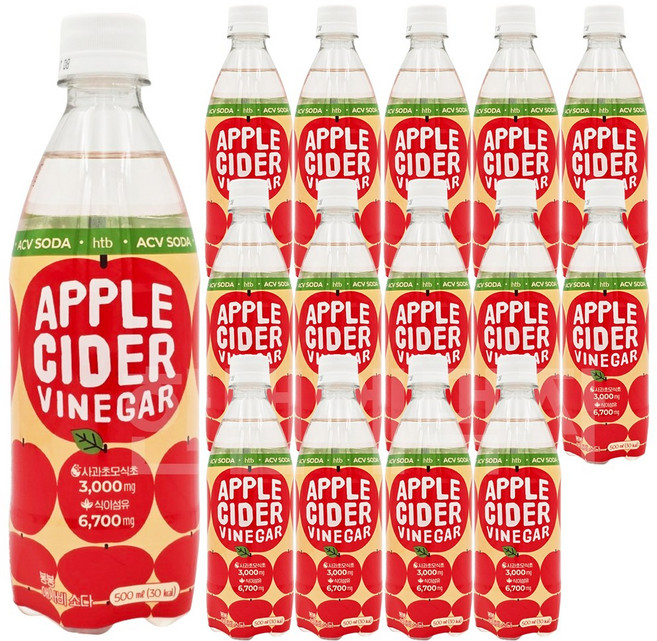 봉봉 애사비소다, 15개, 500ml