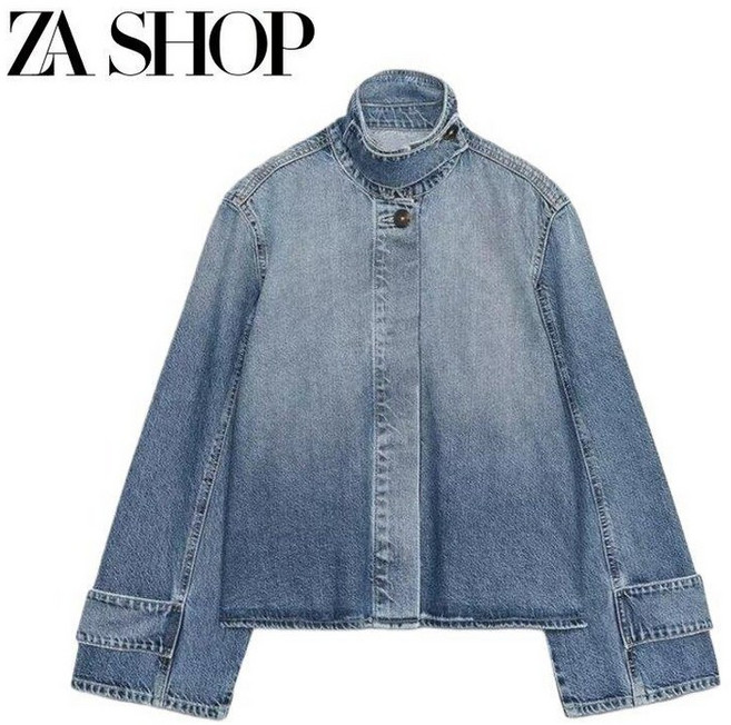 6Y12957 ZARA자라 여자 오버핏 데님자켓