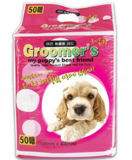 [재고정리할인상품]그루머스 패드 50매, 1개, 50개입